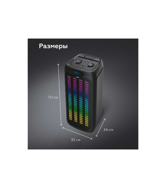 Портативная Bluetooth-колонка BQ PBS1010 черный 80 Вт