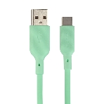 Кабель USB-A to Type-C, silica gel, 1м, 3A, 18W (gren), фото 1