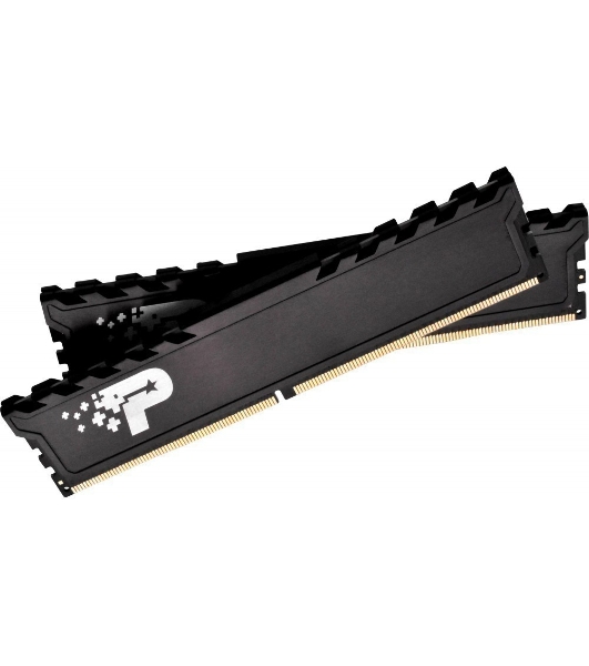 Оперативная память Patriot Signature Premium, DDR4, 32GB (2x16 GB), 3200 MHz, CL22, DIMM, радиатор, черный