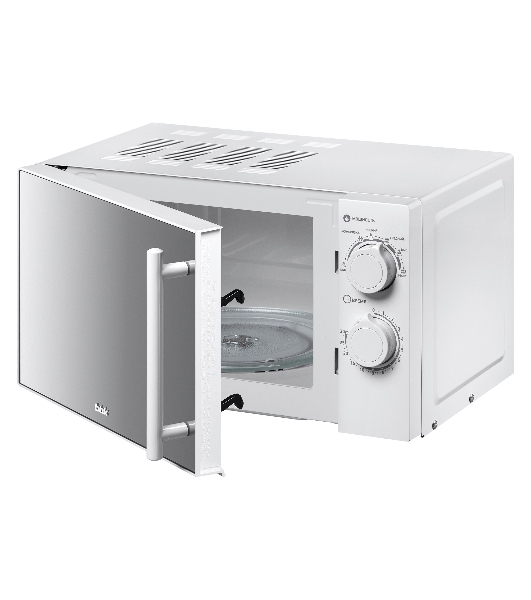 Микроволновая печь BBK 20MWS-771M/WM белый, 20 л, 700 Вт, переключатели - поворотный механизм