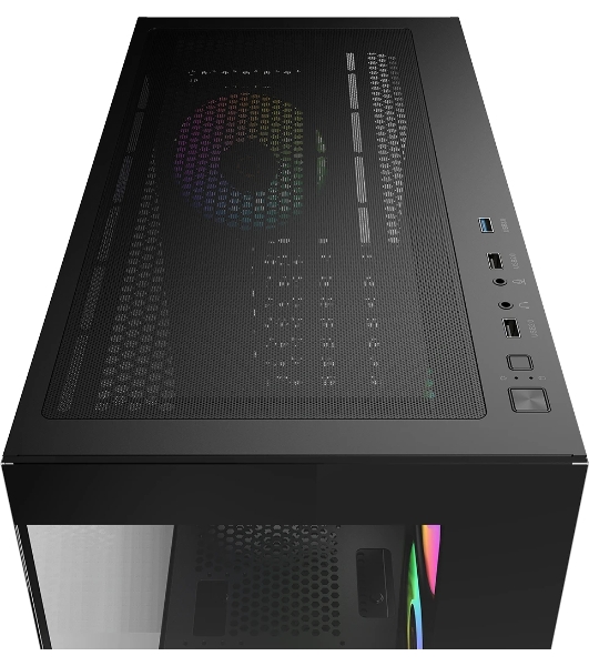 Компьютерный корпус Ocypus Gaммa C72 BK ARGB ATX/win/black/4 ARGB fans/no PSU/Tempered Glass