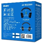 Беспроводные/проводные наушники Sven AP-B325MV черный, накладные, Bluetooth + Jack 3.5 мм, складная конструкция, до 10 ч, фото6