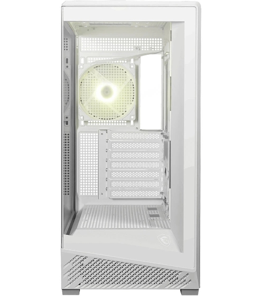 Компьютерный корпус MSI MAG PANO 130R PZ White 2xUSB 3.2 Gen 1, 1xUSB 3.2 Gen2 Type-C, 3x120мм ARGB Reverse Blade Fan, 1x120мм ARGB Fan, 1 to 3 Fan PWM Splitter, Tempered Glass Window