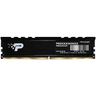 Оперативная память Patriot Signature Premium, DDR5, 16Gb (1x16 GB), 5600 MHz, CL46, DIMM, радиатор, черный