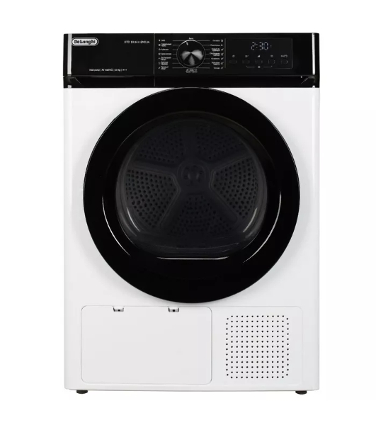 Сушильная машина DeLonghi DTD 1016 H EMILIA белый, 10 кг, сушка - конденсационная, программ - 15, 59.5 x 85 x 64.5 см