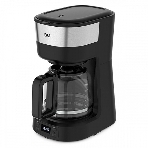 Кофеварка капельная BQ CM1000 черный-стальной, исп. кофе - молотый, 1.2 л, 900 Вт., фото 1