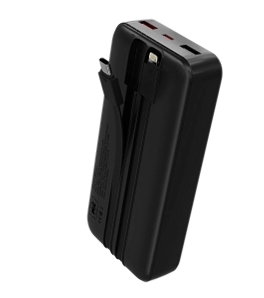 Портативный аккумулятор MORE CHOICE (4620202552815) PB35-20 20000mAh 2USB+1Type-C 3.0A 22.5W+PD20W+QC3.0 LE, черный