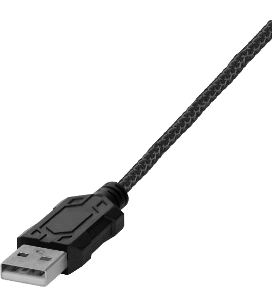 Гарнитура Oklick HS-L930G чёрный/синий, проводная, USB, подсветка