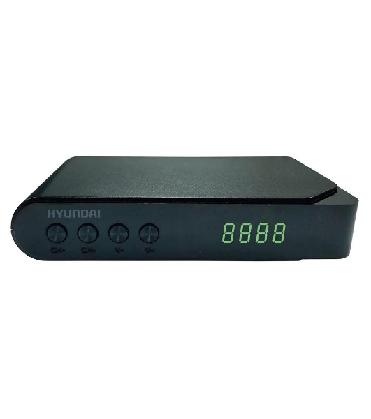 Приставка для цифрового ТВ Hyundai H-DVB200 черный, DVB-T2, DVB-T, DVB-C, HDMI, USB 2.0