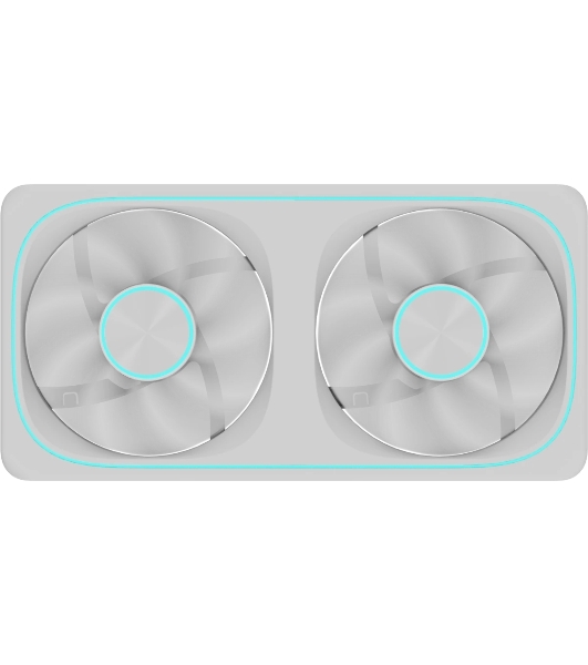 Вентилятор для корпуса Formula Air Fusion 2 ARGB 120х120x28 белый 4-pin 33.46дБ (упак.:2шт) (AIR FUSION 2 WH) Ret