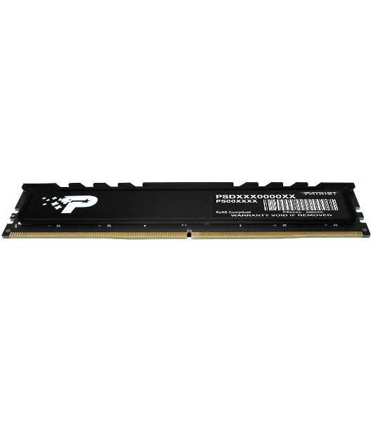 Оперативная память Patriot Signature Premium, DDR5, 16Gb (1x16 GB), 5600 MHz, CL46, DIMM, радиатор, черный