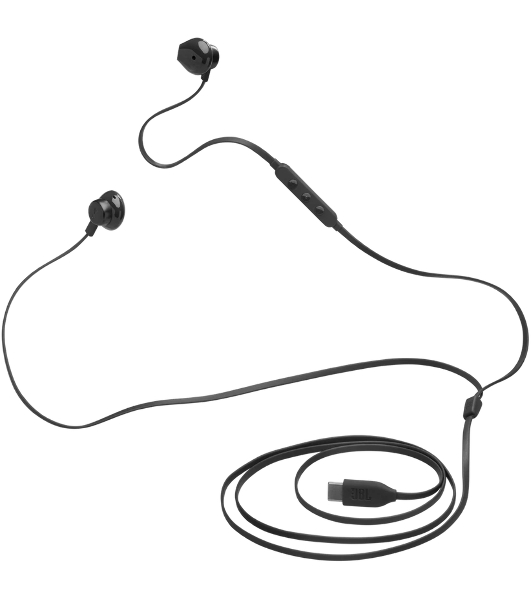 Проводные наушники JBL Tune 305C черный, вкладыши, USB Type-C
