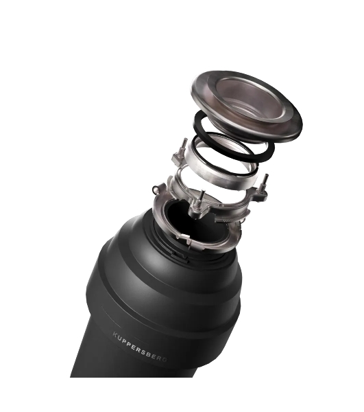 Измельчитель пищевых отходов Kuppersberg WS 550 B, High-Tech, мощность 550 Вт, 3400-3800 об/мин, защита от перегрева, авто выключение, DC мотор, шумоизоляция, уровень шума 70 дБ, черный