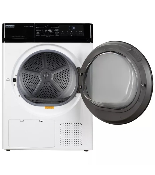 Сушильная машина DeLonghi DTD 1016 H EMILIA белый, 10 кг, сушка - конденсационная, программ - 15, 59.5 x 85 x 64.5 см