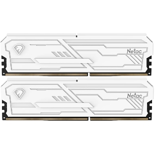 Оперативная память Netac Shadow III, DDR4, 32GB (2x16GB), 3200 MHz, CL16, с радиатором, белый