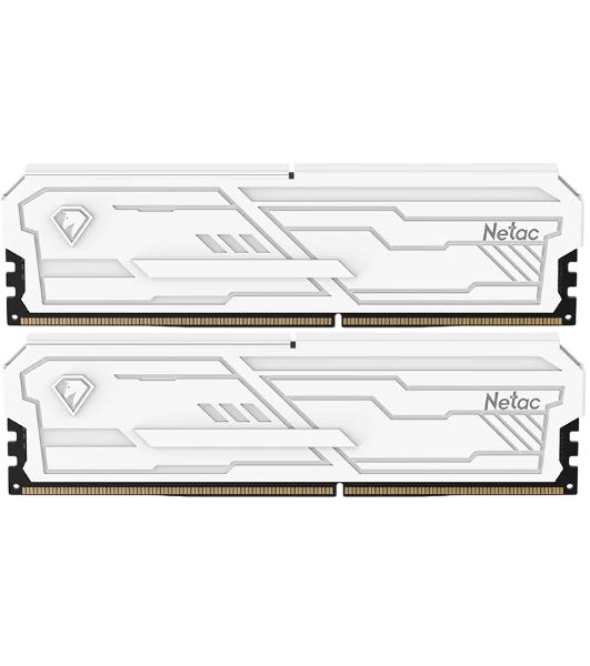 Оперативная память Netac Shadow III, DDR4, 32GB (2x16GB), 3200 MHz, CL16, с радиатором, белый