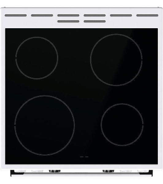 Плита электрическая Gorenje GEC6C40WD белый, конфорок 4 электрических, духовка 71 л, 60 см x 85 см x 60 см