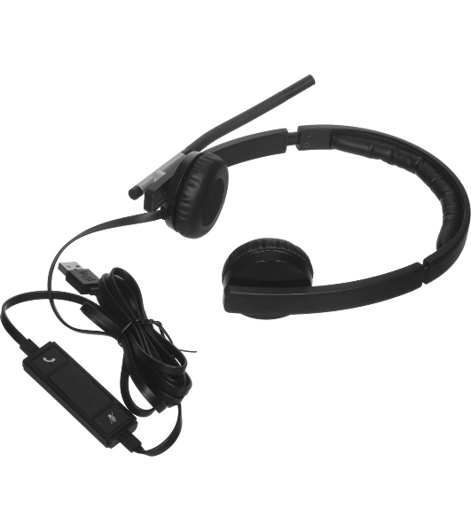 Гарнитура Logitech H650e чёрный, проводная, USB