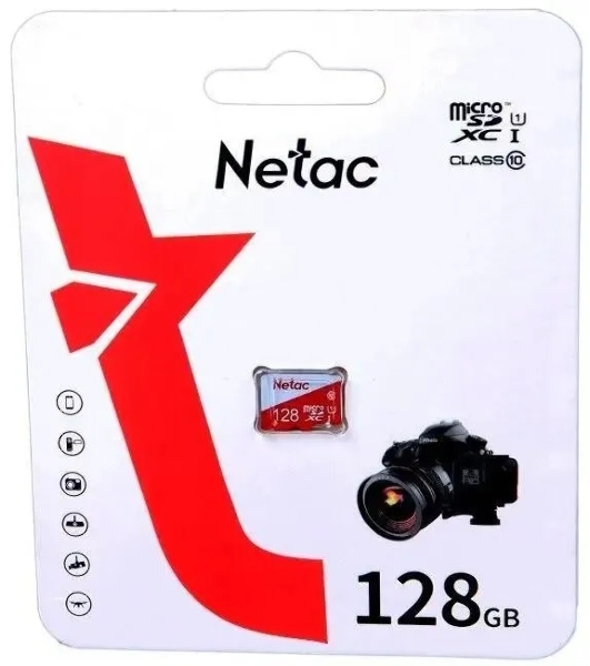 Флеш карта microSDHC 128Gb Netac P500 ECO NT02P500ECO-128G-S (без SD адаптера)