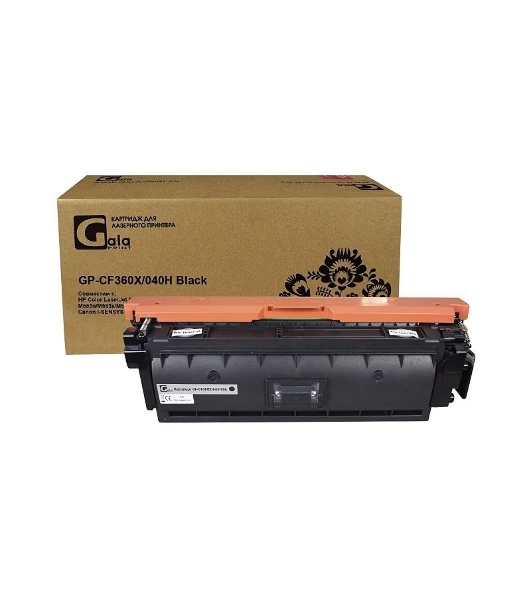 Картридж лазерный GalaPrint GP-CF360X/040H (№508X) черный (12500 стр) для HP Color LaserJet M552/M552dn/M553/M553dn/M553n/M553x/M577/M577dn/M577f/M577c/Canon i-SENSYS LBP-710/LBP-712