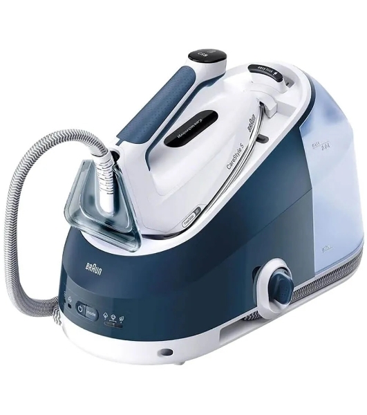 Парогенератор Braun IS 5245 BL синий/белый, 2400 Вт, 140 г/мин, 480 г/мин, 2000 мл