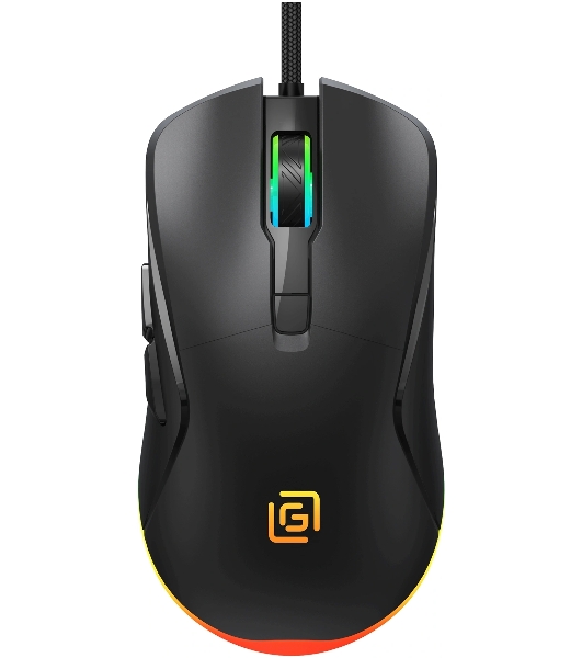 Мышь проводная Oklick 750G черный, 7200 dpi, USB, кнопки - 5