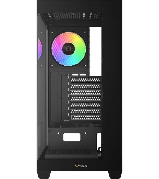 Компьютерный корпус Ocypus Gaммa C72 BK ARGB ATX/win/black/4 ARGB fans/no PSU/Tempered Glass