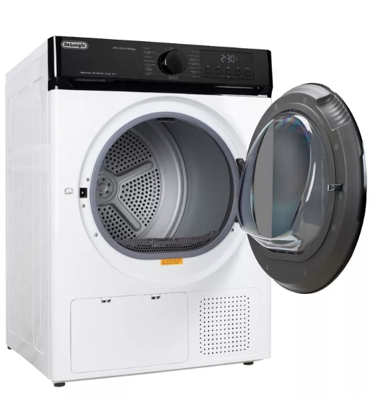 Сушильная машина DeLonghi DTD 1016 H EMILIA белый, 10 кг, сушка - конденсационная, программ - 15, 59.5 x 85 x 64.5 см