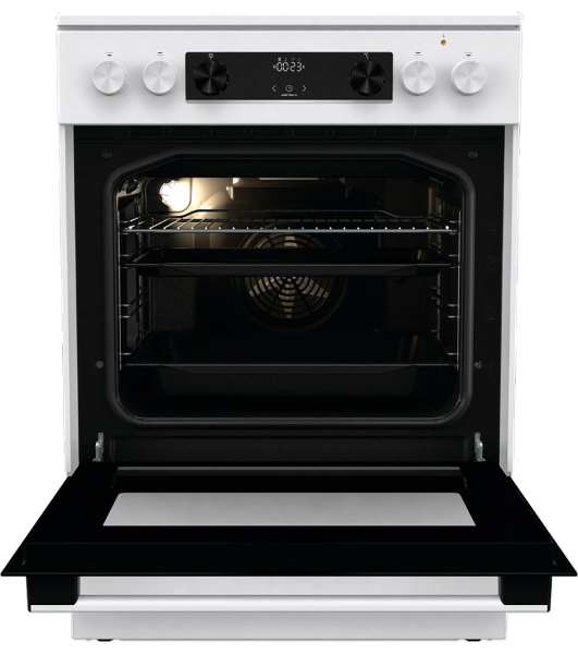 Плита электрическая Gorenje GEC6C40WD белый, конфорок 4 электрических, духовка 71 л, 60 см x 85 см x 60 см