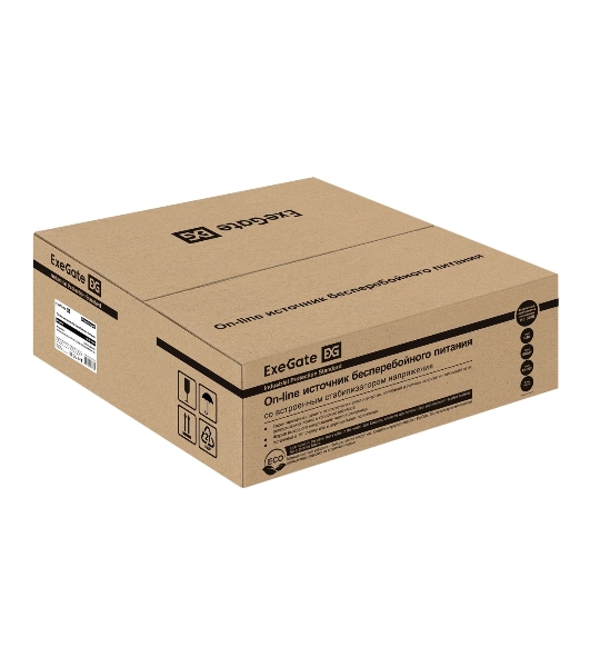 Источник бесперебойного питания On-line ExeGate PowerExpert ULS-2000.LCD.AVR.6C13.USB.RS232.SNMP.BC.2U 2000VA/2000W, On-Line, PF=1, LCD, 6*C13, RS232, USB, SNMP-slot, встроенные батареи 12V 7.2Ah - 6шт, батарейный коннектор, подключение до 4 внешних батарейных блоков 72В, Rackmount 2U/Tower, металлический корпус, черный