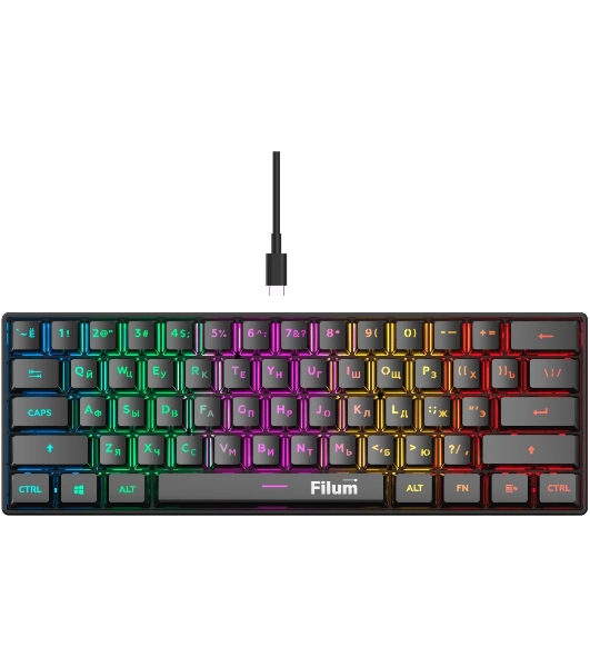 Клавиатура Filum FL-GKBM10 проводная, USB Type-A, чёрный