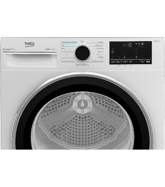 Сушильная машина Beko B5T69233 белый, 9 кг, сушка - тепловой насос, программ - 15, 59.8 x 84.6 x 60.5 см