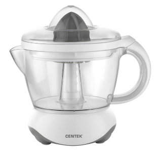 Соковыжималка Centek CT-1232 белый, цитрусовая, 40 Вт, 1200 мл, механическое