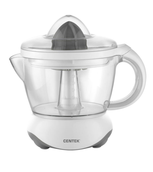 Соковыжималка Centek CT-1232 белый, цитрусовая, 40 Вт, 1200 мл, механическое