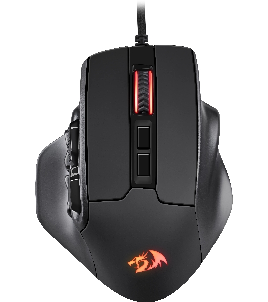 Мышь проводная REDRAGON Aatrox черный, 12400 dpi, USB, кнопки - 15