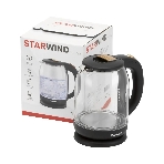 Электрочайник Starwind SKG1052 темно-коричневый/бронзовый, 1.8 л, 1500 Вт, скрытый нагревательный элемент, фото3