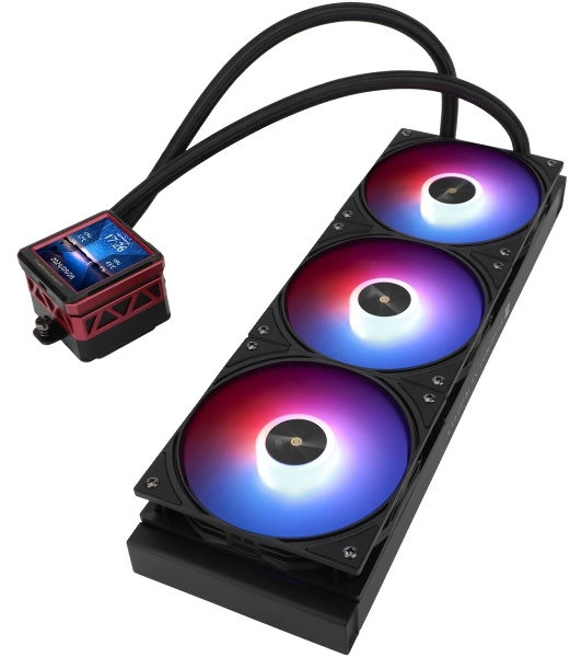 Система жидкостного охлаждения Thermalright Frozen Warframe ULTRA 360 ARGb Soc-AM5/AM4/1151/1200/2066/2011/1700 черный 4-pin 29.6dB Al LCD Ret (F-WFRAME-ULT-360-BL-ARGb)