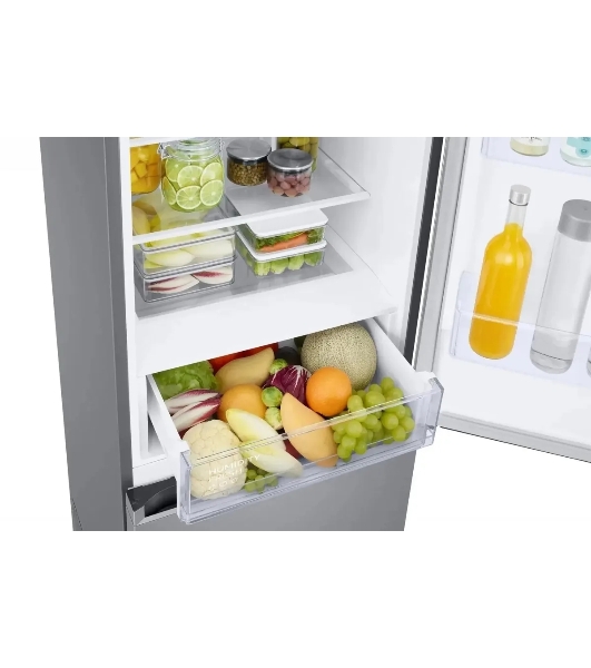 Холодильник Samsung RB38C600CS9/EF серебристый двухкамерный 276/114л морозилка снизу, No Frost