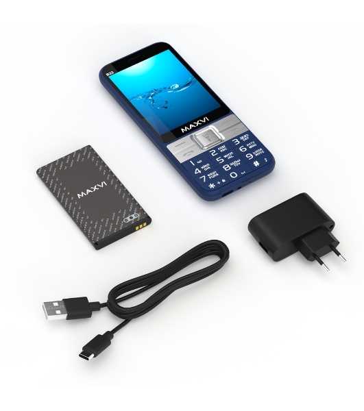 Мобильный телефон Maxvi B33 синий