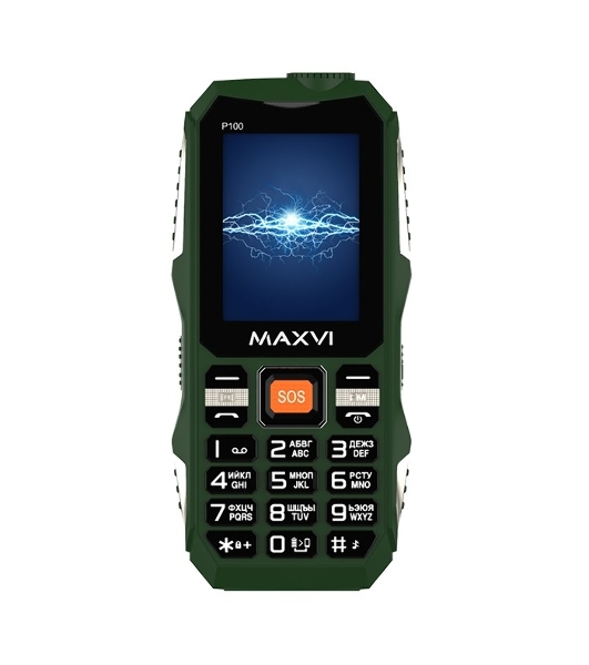 Мобильный телефон Maxvi P100 зеленый