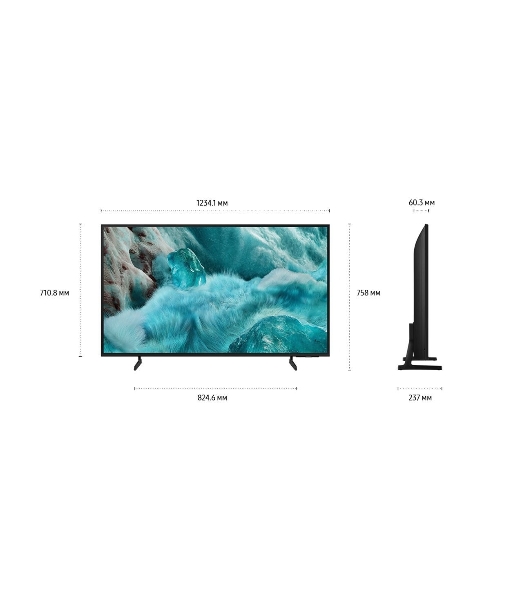 Телевизор Samsung 55' QE55Q7FAAUXRU черный QLED 4K UHD 100Hz Smart TV