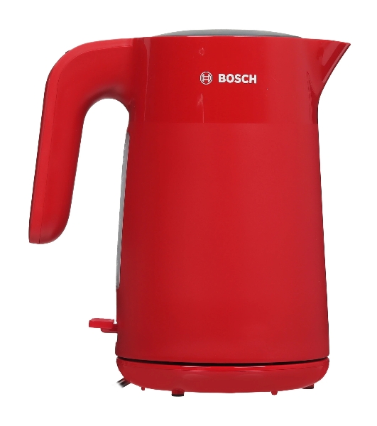 Электрочайник Bosch TWK2M164 красный, 1.7 л, 2400 Вт, скрытый нагревательный элемент