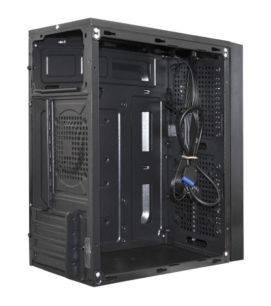 Компьютерный корпус Minitower ExeGate mEVO-9302-RGb-700W-12 (mATX, БП 700NPX с вент. 12см, 2хUSB+1хUSB 3.0, HD аудио, черный с RGb подсветкой)