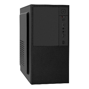 Компьютерный корпус Minitower ExeGate BAA-308U2-AAA350 (mATX, БП AAA350 с вент. 8см, 1хUSB+2хUSB 3.0, HD Audio, черный)