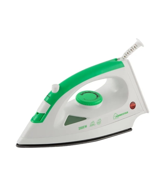 Утюг Homestar HS-4001 белый/зеленый, 2000 Вт, 20 г/мин, 100 г/мин, 90 мл