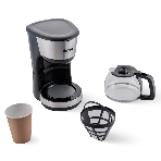 Кофеварка капельная Domfy metal DSM-CM301 1000Вт черный/серебристый, фото5