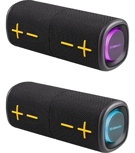 Колонка портативная Defender Union black (20Вт, 2.0 стерео, Bluetooth, питание от аккумулятора)