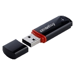 Флешка USB Smartbuy Crown black (SB4GBCRW-K), 4Gb, USB 2.0, R/W 25/15, черный/красный, фото3