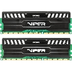 Оперативная память Patriot Viper 3, DDR3, 8GB (2x4 GB), 1600 MHz, CL9, DIMM, радиатор, черный, фото 1
