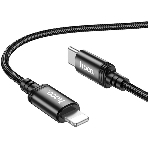 Кабель Hoco X89 Wind iP USB Type-C (m)-Lightning (m) 1м черный коробка, фото 1